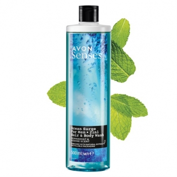 AVON Żel do mycia ciała i włosów dla Niego Ocean Surge 500ML