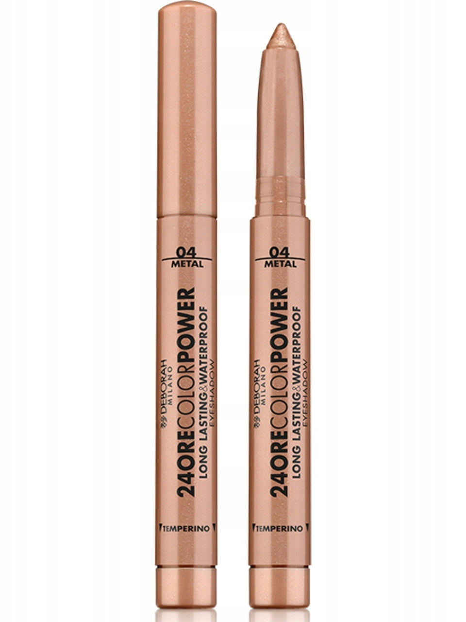 Cień od Powiek Deborah Milano 24 Ore Power Cień w kredce nr 04 Warm Brown