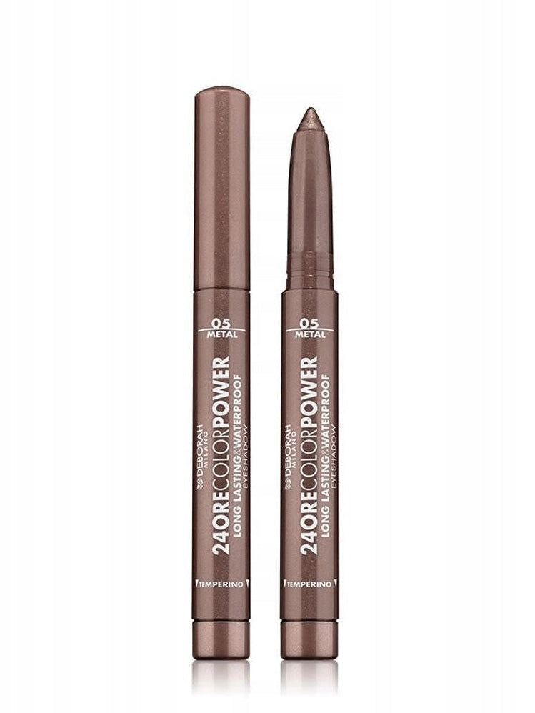 Cień od Powiek Deborah Milano 24 Ore Power Cień w kredce nr 05 Power Brown