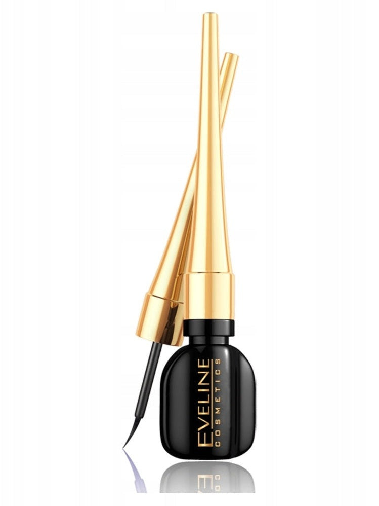 Eyeliner Eveline Cosmetics Celebrities Eyeliner w kałamarzu z pędzelkiem