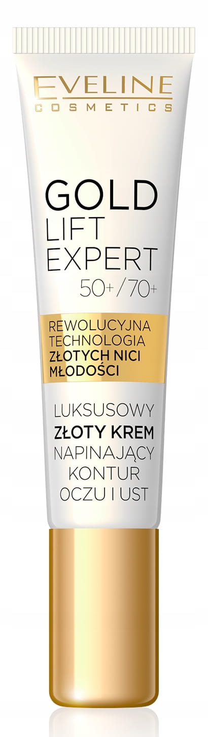 Eveline Gold Lift Expert krem napinający kontur oczu i ust 50+/70+ - 15ml
