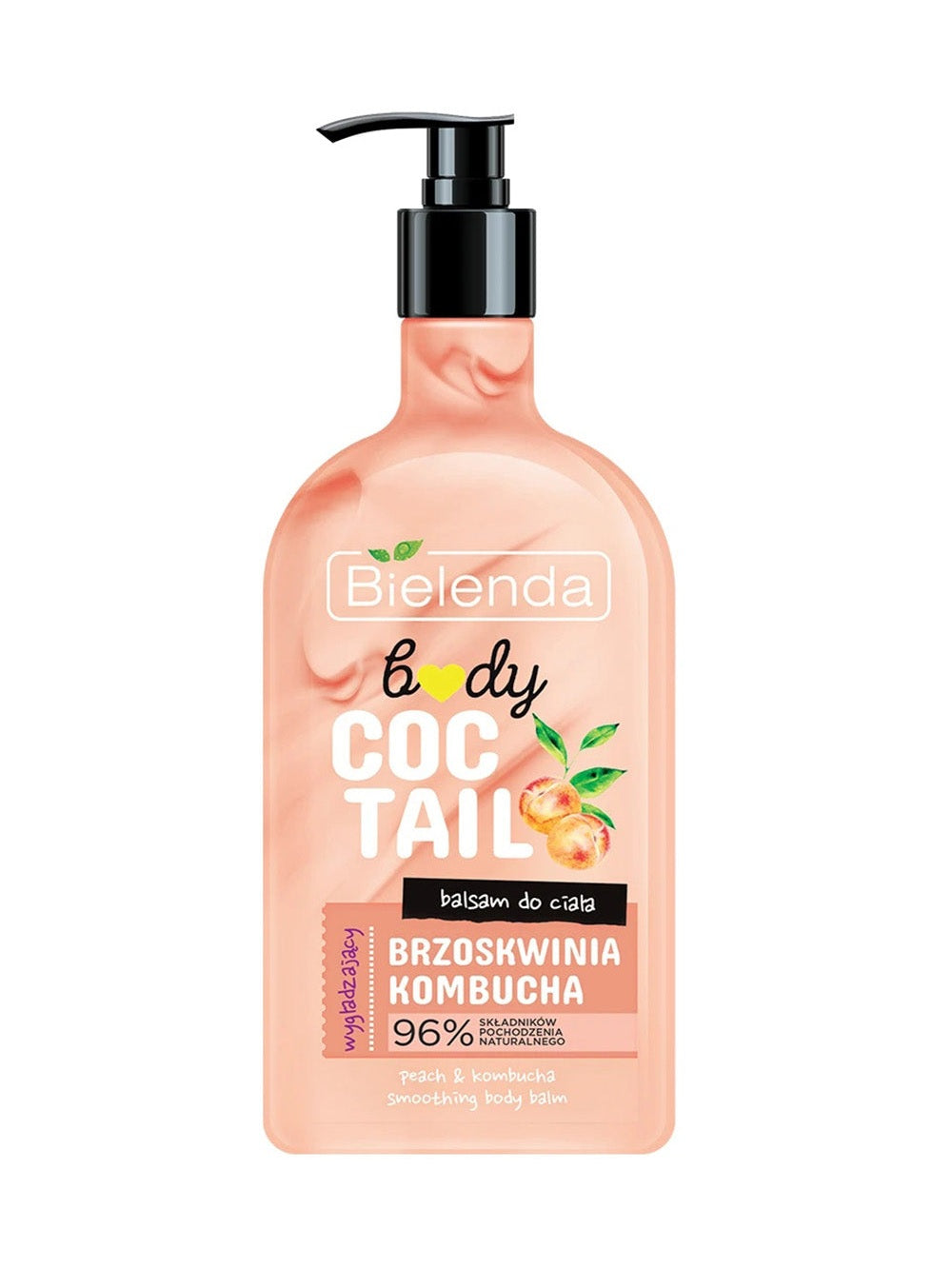 Balsam do ciała Bielenda Body Coctail brzoskwinia kombucha wygładzający