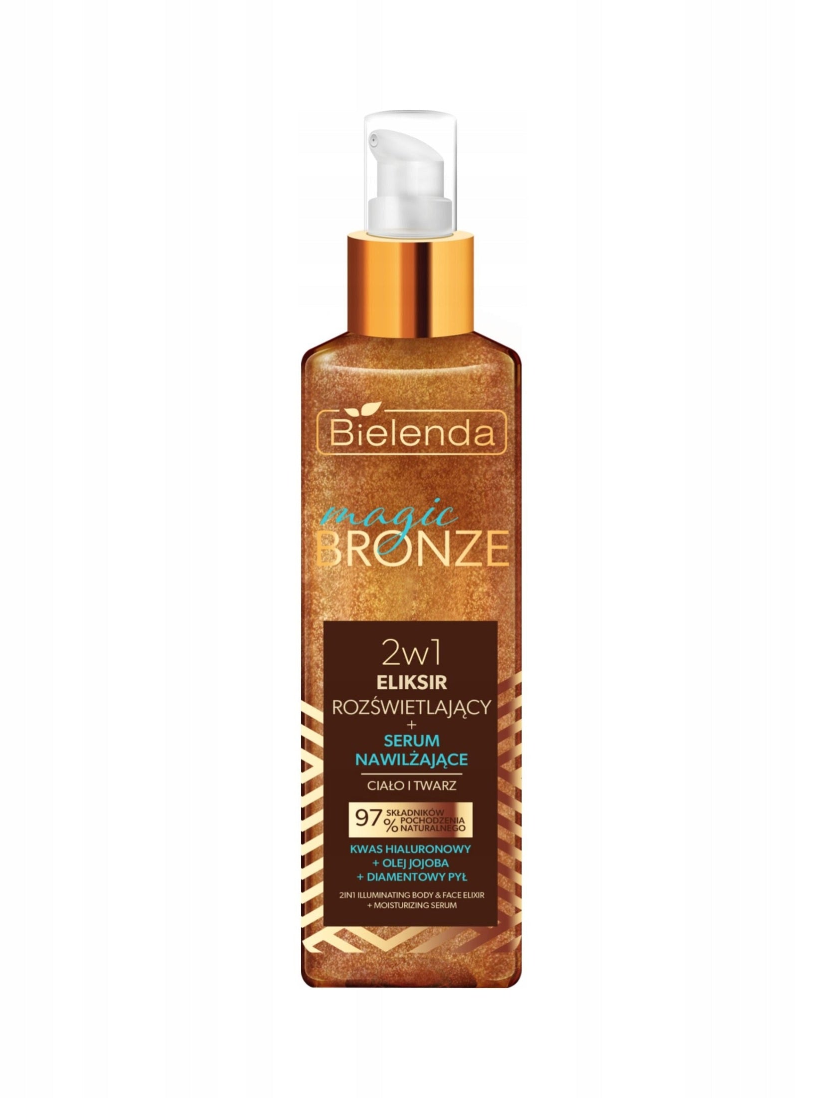 Krem do ciała Bielenda Magic Bronze 2w1 eliksir rozświetlający ciało twarz