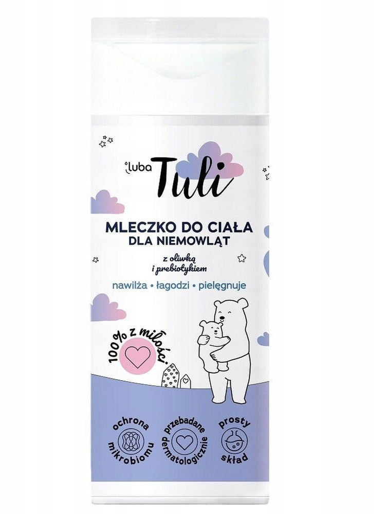 Mleczko do ciała dla niemowląt LUBA Tuli z oliwką i prebiotykiem 200ml