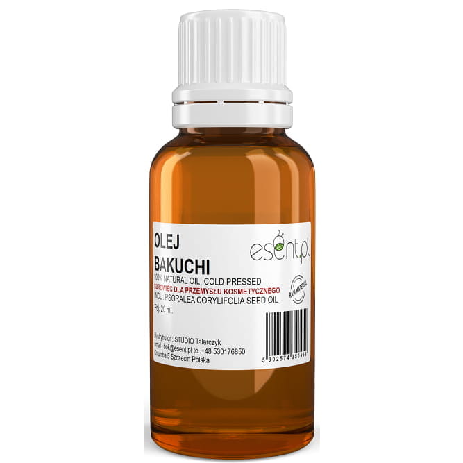 Olej Bakuchi, Nierafinowany, Esent, 20 ml