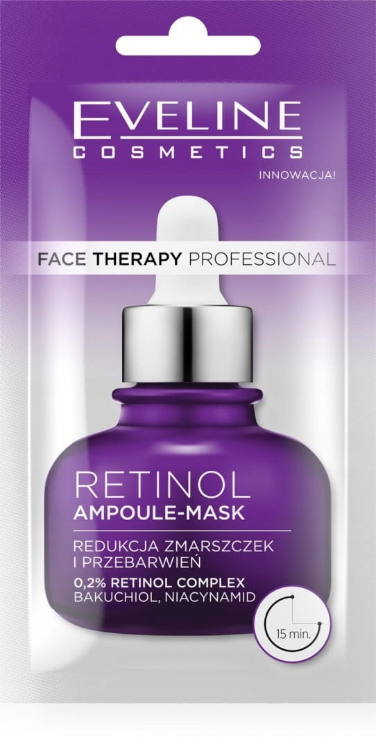 Eveline Retinol - Maska-ampułka redukcja zmarszczek z 0,2% retinol 8ml