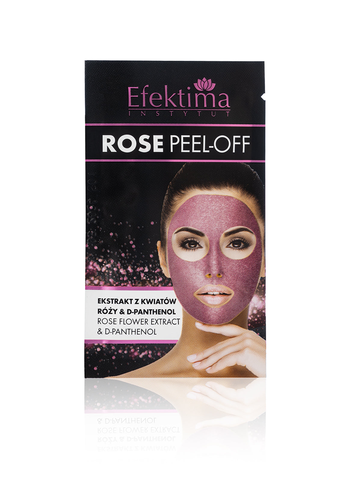 Maseczka do twarzy Efektima ROSE PEEL-OFF Ekstrakt kwiaty róży & D-Pantenol