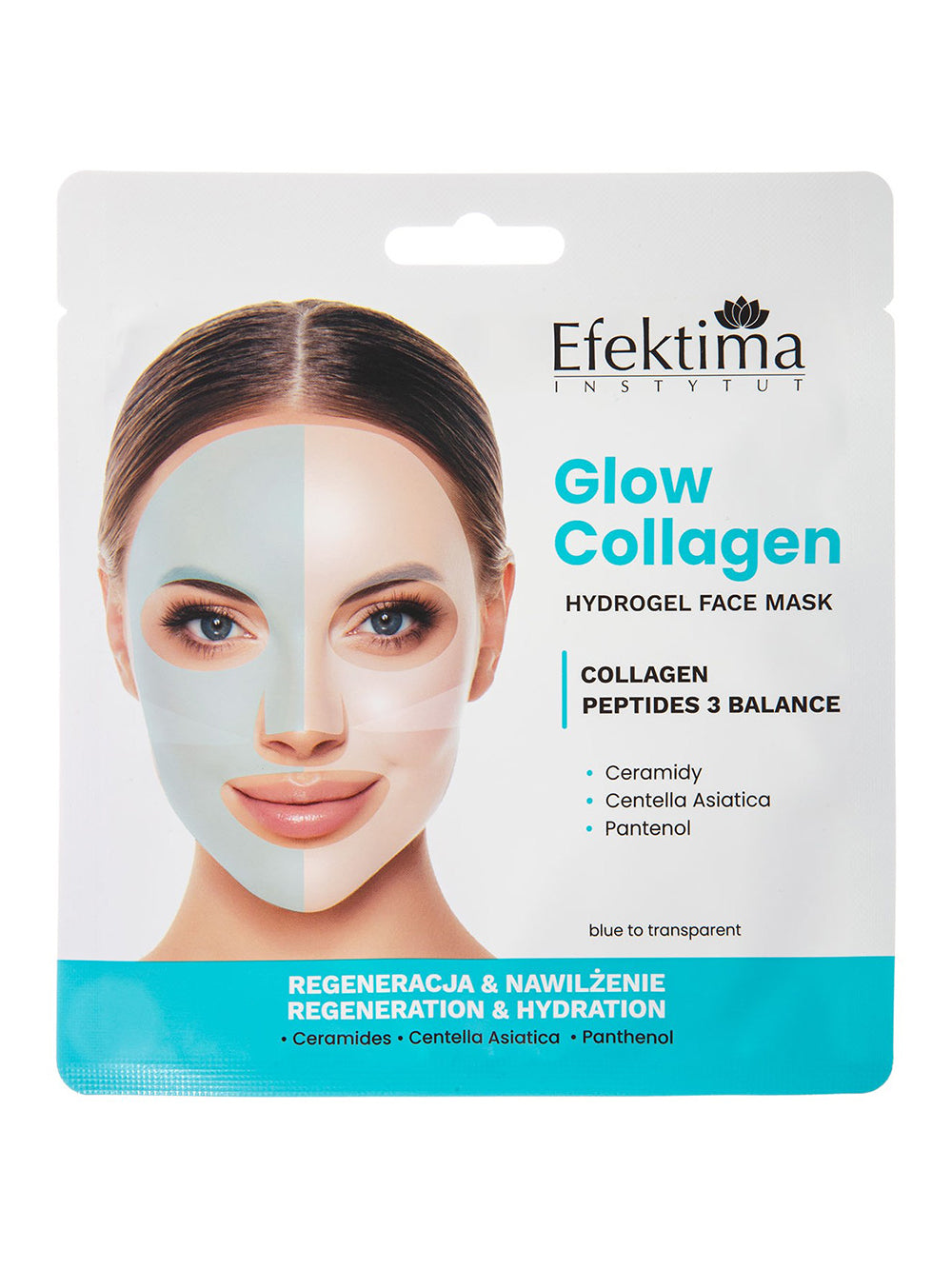 Hydrożelowa maseczka do twarzy Efektima Regeneracja & Nawilżenie Glow Collagen