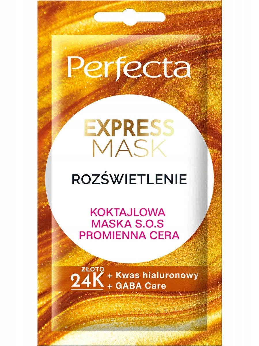 Maseczka na twarz Perfecta Express Mask Koktajlowa maska rozświetlająca
