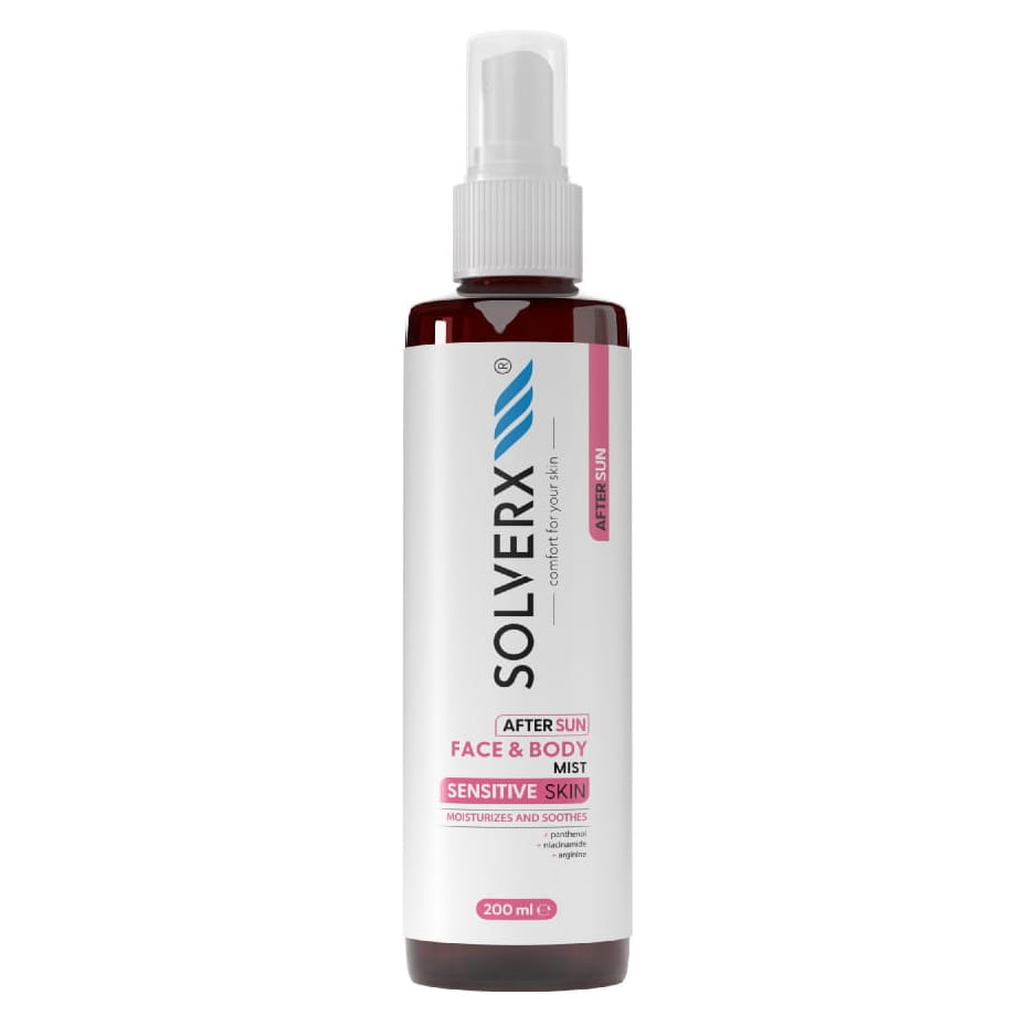 SOLVERX Sensitive Skin Mgiełka kojąca po opalaniu do twarzy i ciała, 200ml