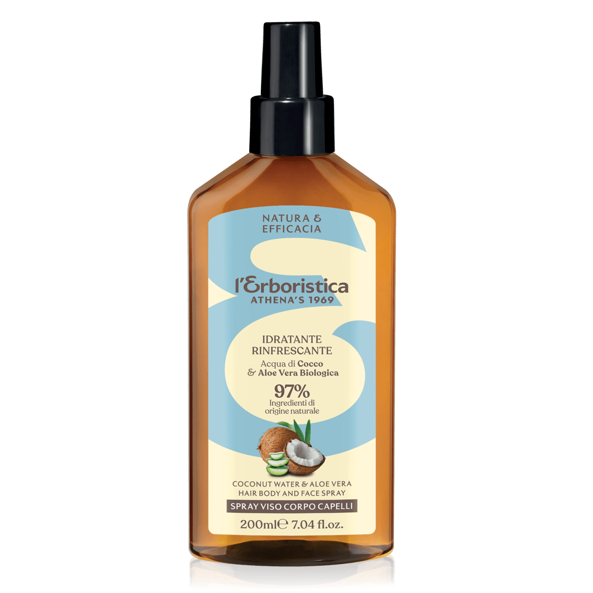 Kokosowy spray do twarzy ciała i włosów, L'Erboristica Cocco, 200ml