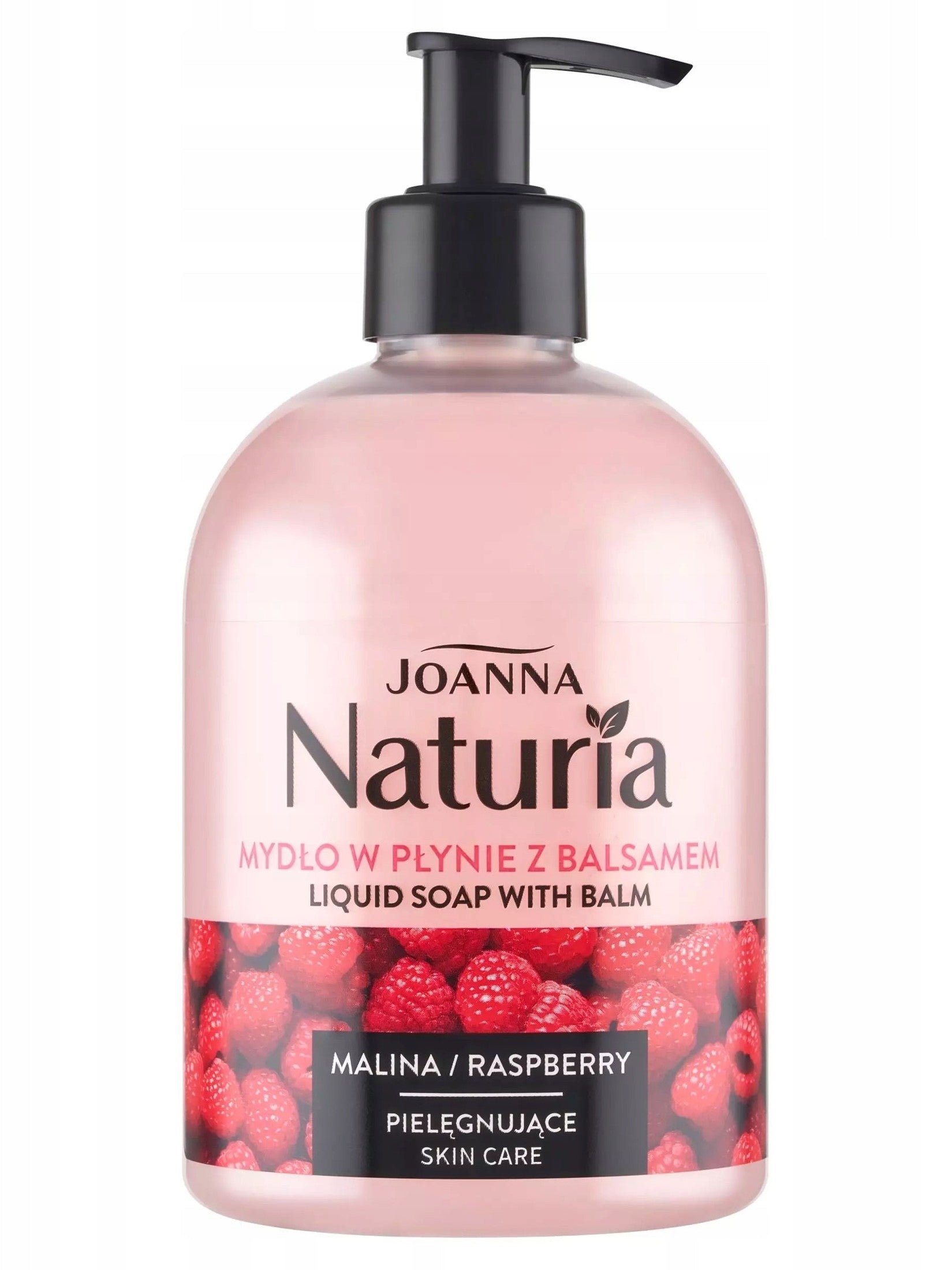 Mydło w płynie JOANNA NATURIA Mydło w płynie z pompką z balsamem MALINA