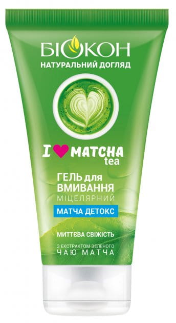 Żel Micelarny do Mycia Twarzy I LOVE MATCHA TEA, Biokon, 165ml
