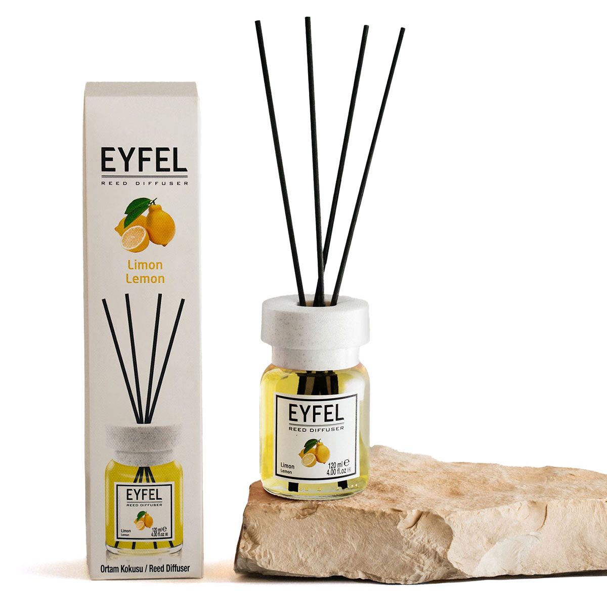 EYFEL Dyfuzor zapachowy z patyczkami - Cytryna 120 ml