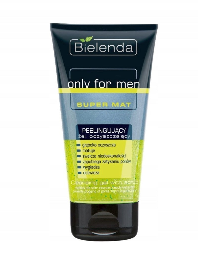 Żel do mycia twarzy BIELENDA ONLY FOR MEN peelingujący żel oczyszczający