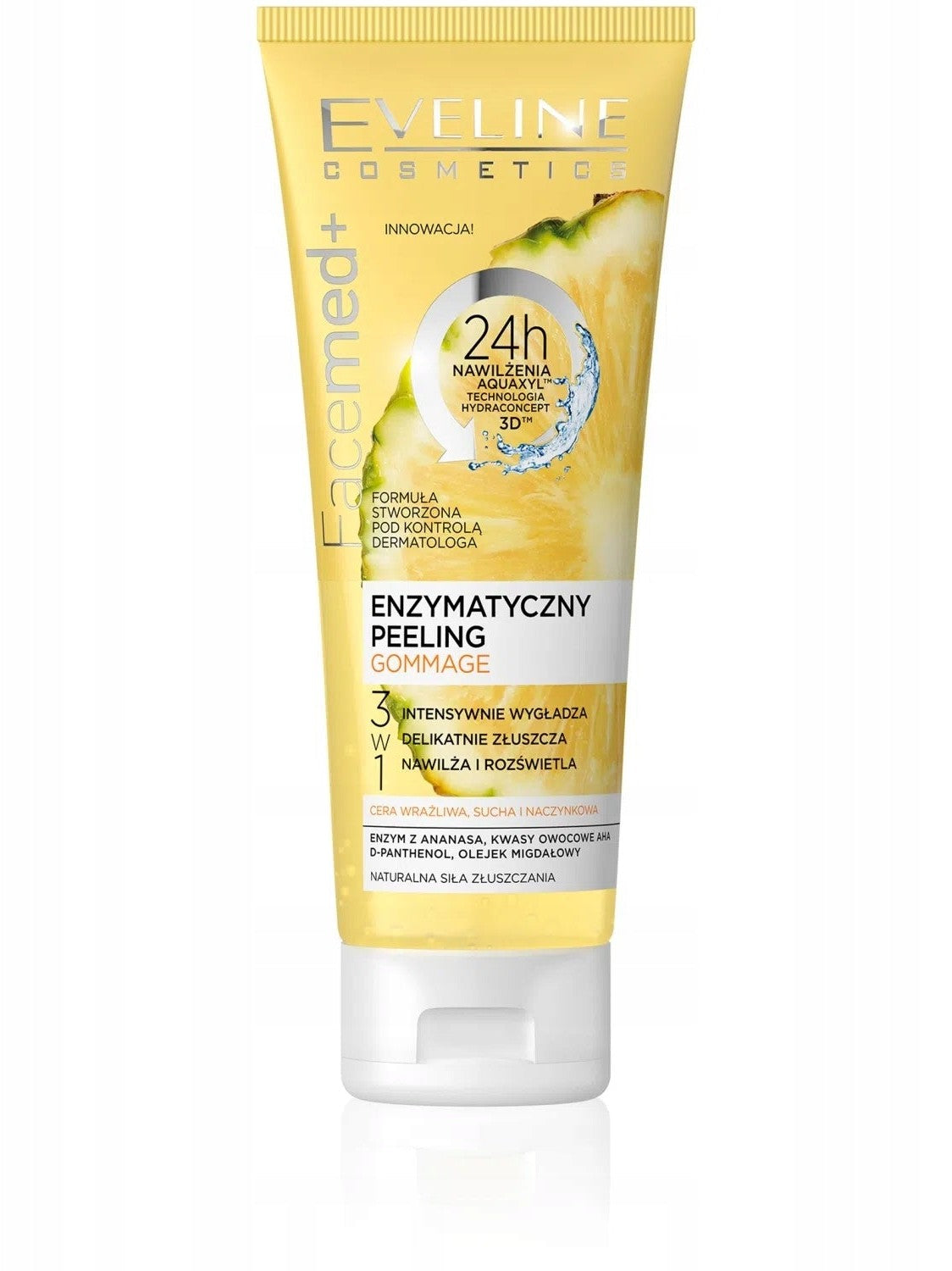 Peeling do twarzy Eveline Cosmetics Facemed peeling enzymatyczny Wygładza