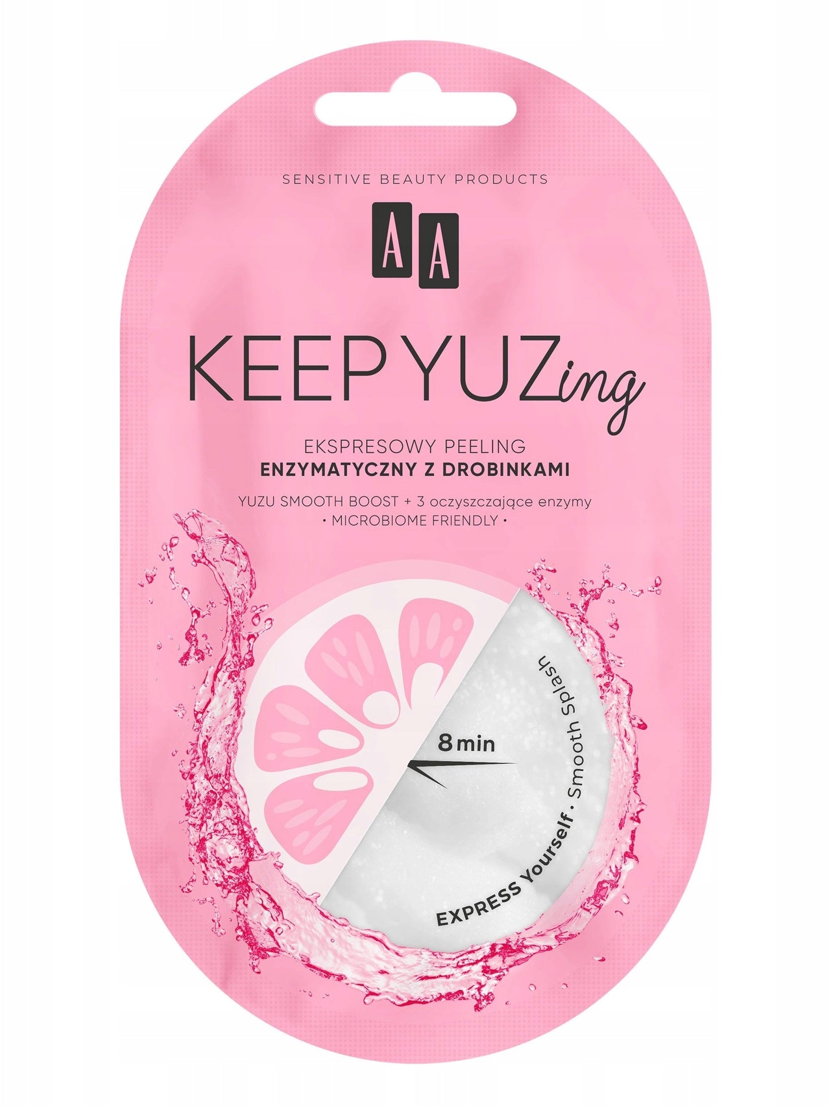 Peeling do twarzy AA Keep Yuzing Enzymatyczny Peeling z drobinkami 7 ml