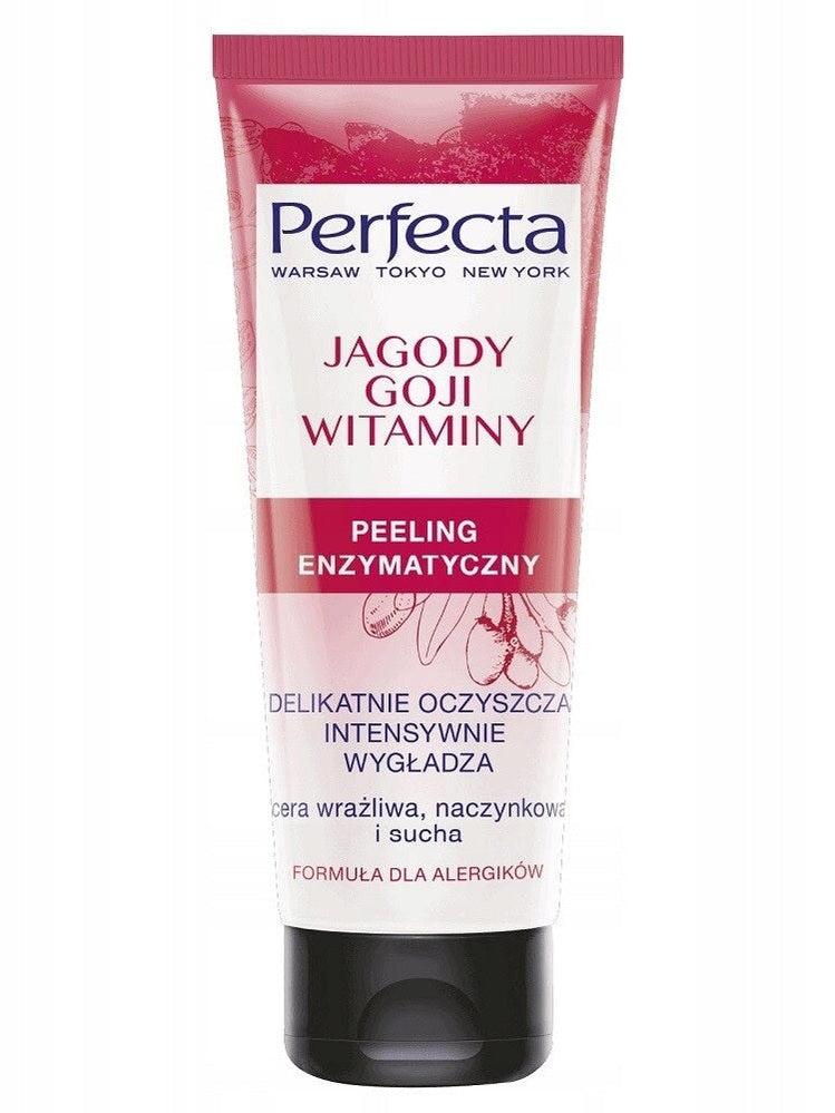 Peeling do twarzy Perfecta Oczyszczający enzymatyczny Jagody GOJI Witaminy
