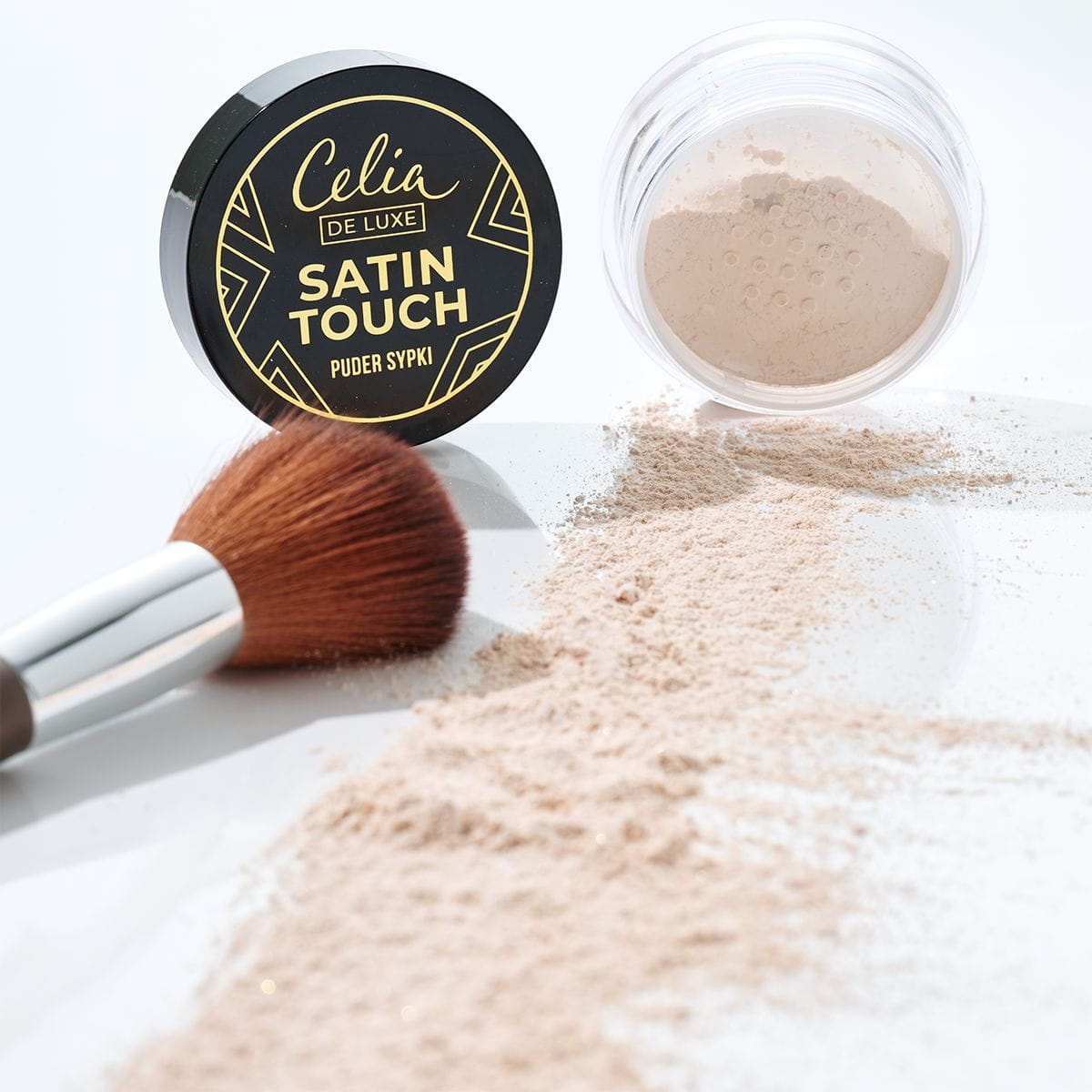 Celia De Luxe Puder sypki Satin Touch nr 10 Transparentny Matt