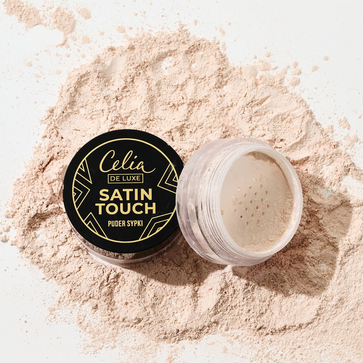 Celia De Luxe Puder sypki Satin Touch nr 10 Transparentny Matt