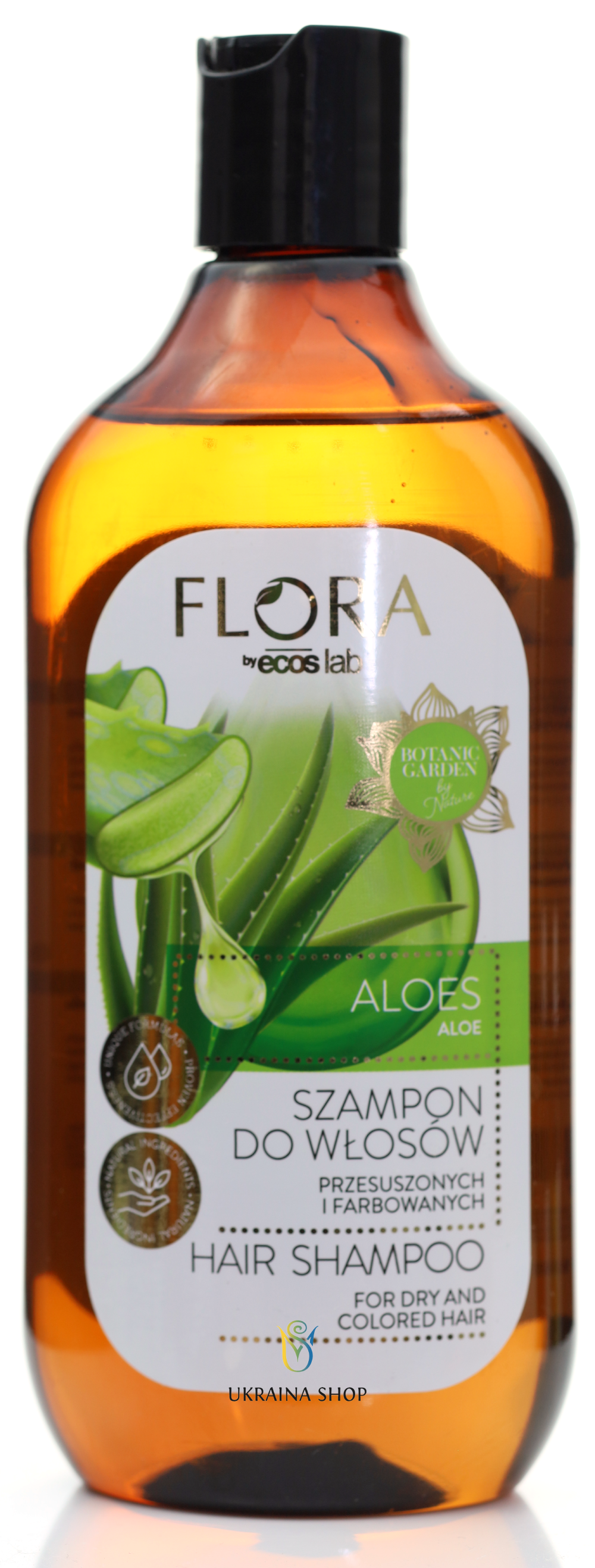 Szampon do włosów przesuszonych i farbowanych Aloes, Flora