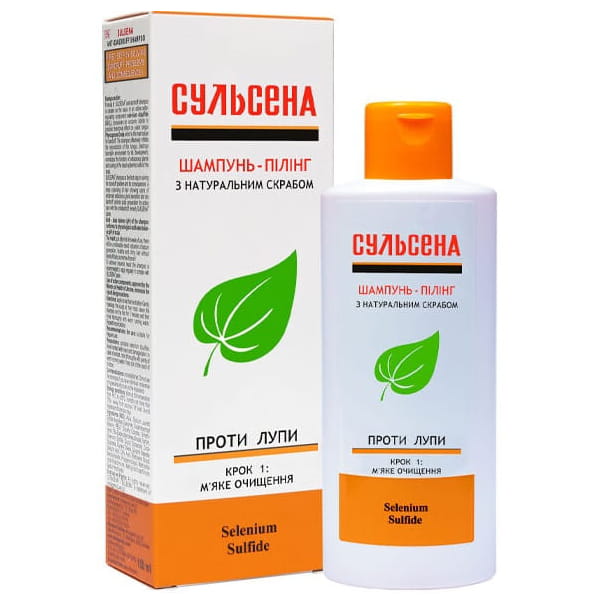 SULSENA Szampon-peeling Przeciwłupieżowy z Naturalnym Peelingiem, 150ml