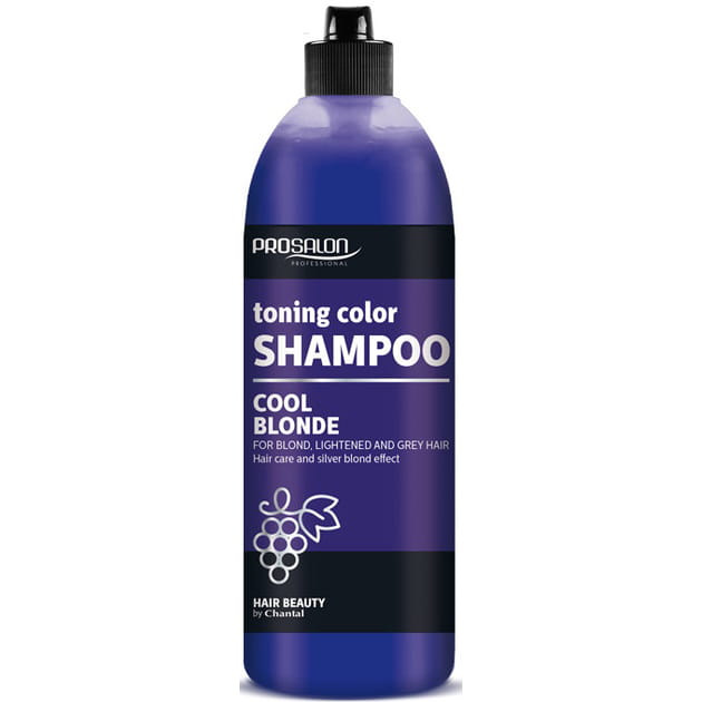 CHANTAL ProSalon Cool Blonde Szampon tonujący kolor do włosów blond, rozjaśnianych i siwych, 500g