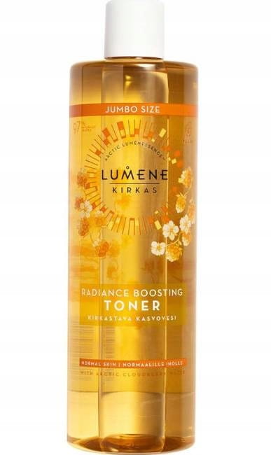 Lumene Kirkas Rozświetlający tonik do twarzy duża butelka Jumbo Size 400ml