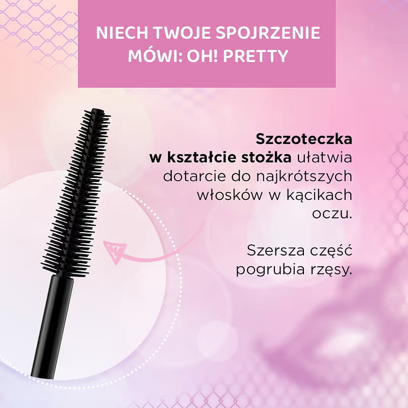 Eveline Maskara Variete Oh! Pretty - zwiększająca objętość i wydłużająca rzęsy, 10ml